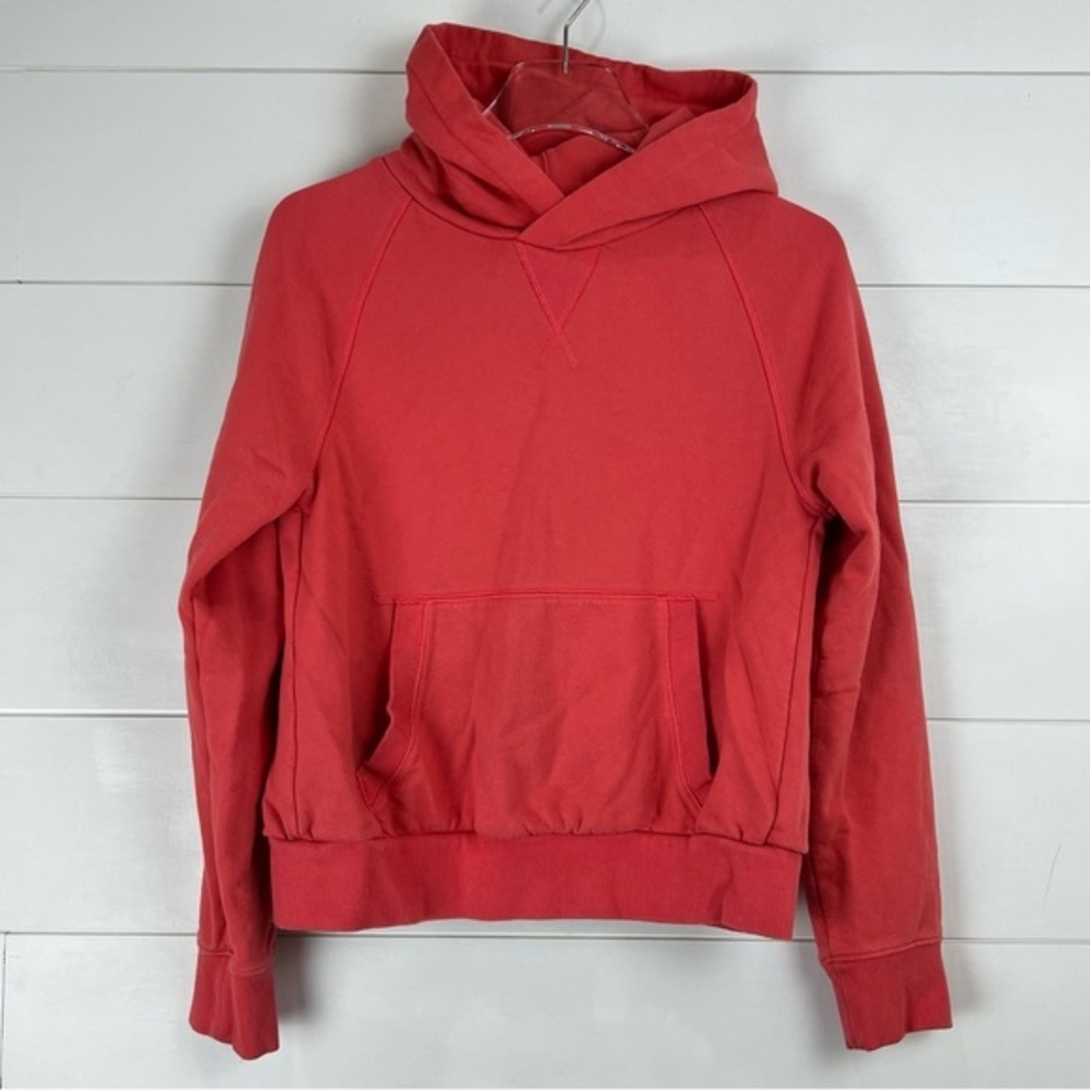 Athleta Moonrise‎ Passion Fruit Coral split back pullover hoodie XS 2020